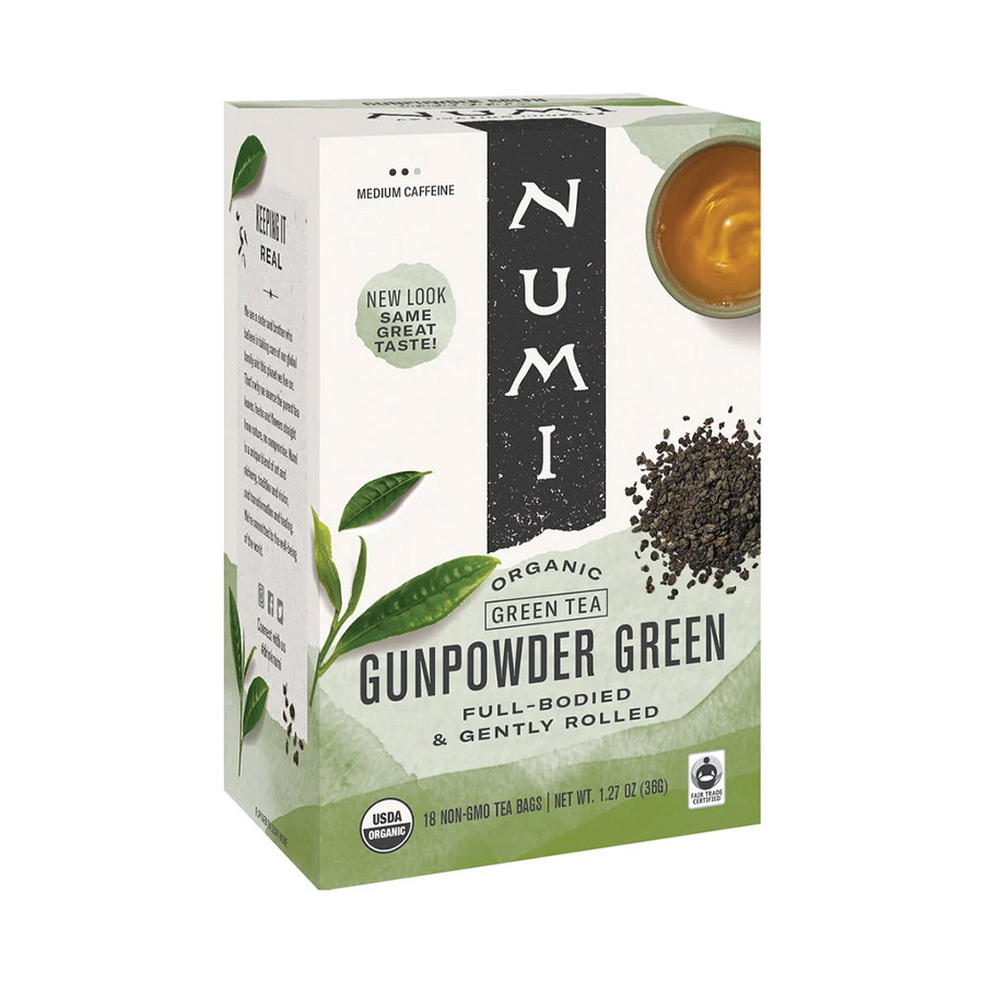 Numi Organic Gunpowder Green Green Tea Bags Fortuna Enterprises