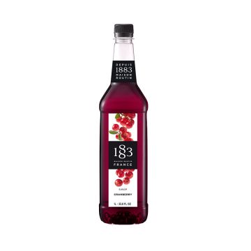 1883 Cranberry Syrup (1L) - Plastic Bottle