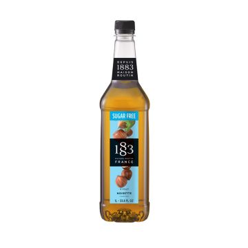 1883 Sugar Free Hazelnut Syrup (1L) - Plastic Bottle