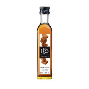 1883 Salted Caramel Syrup (250ml) - Glass Bottle