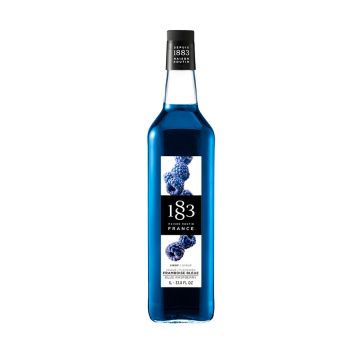 1883 Blue Raspberry Syrup (1L) - Glass Bottle