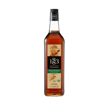 1883 Organic Caramel Syrup (1L) - Glass Bottle