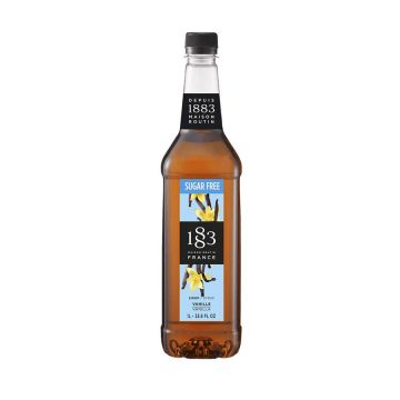 1883 Sugar Free Vanilla Syrup (1L) - Plastic Bottle