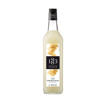 1883 White Chocolate Syrup (1L) - Glass Bottle