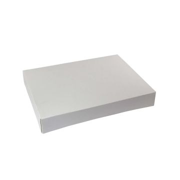 BOXit 15" x 11.5" x 2.5" White 6 Corner Automatic Donut Box - 100 Count