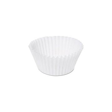 White 3.5" Round Baking Cups - 20/500 Count