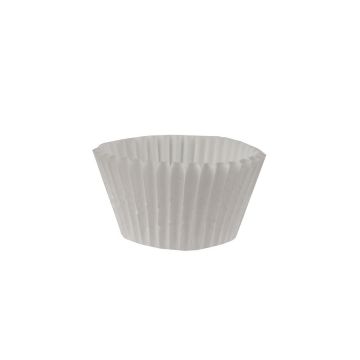 White 4.5" Round Baking Cups - 500 Count