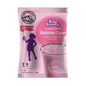 Big Train Kidz Kreamz Bubble Gum - Blended Crème Frappe Mix - 3.5 lb. Bag