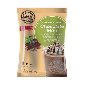 Big Train Chocolate Mint - Blended Ice Coffee Frappe Mix - 3.5 lb. Bag