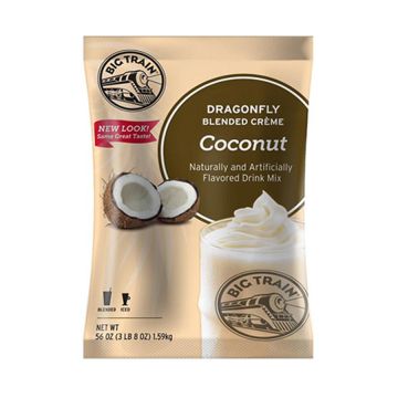 Big Train Dragonfly Coconut - Blended Crème Frappe Mix - 3.5 lb. Bag