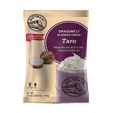 Big Train Dragonfly Taro - Blended Crème Frappe Mix - 3.5 lb. Bag