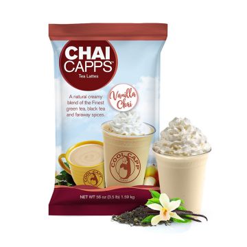 Cool Capp Vanilla Chai Latte - Tea Blended Frappe Mix - 3.5 lb. Bag