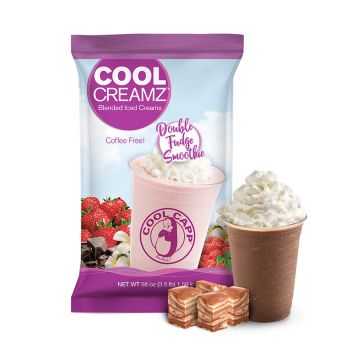 Cool Capp Double Fudge - Cool Creamz Blended Frappe Mix - 3.5 lb. Bag