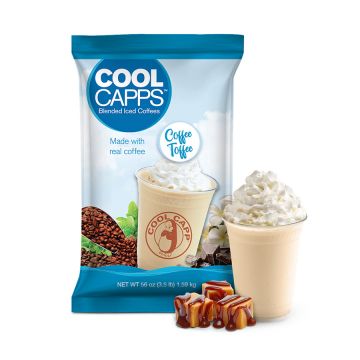 Cool Capp Coffee Toffee - Blended Ice Coffee Frappe Mix - 3.5 lb. Bag