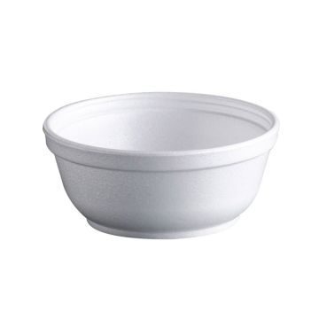 Dart 8 oz. White Foam Bowl