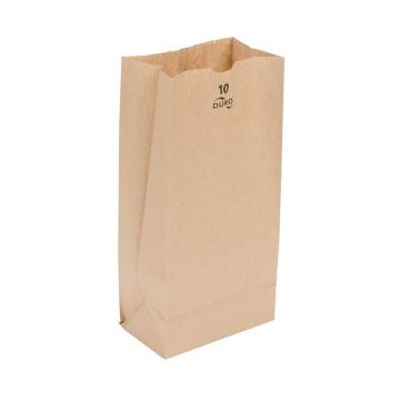 Duro 10 lb. Kraft Paper Grocery Bag - 500 Count