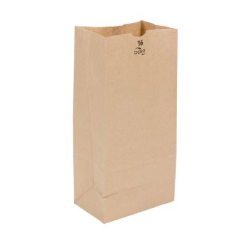 Duro 16 lb. Kraft Paper Grocery Bag - 500 Count