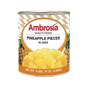 Diced Pineapple Tidbits - 6/#10 Cans