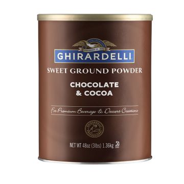 Ghirardelli Sweet Ground Chocolate & Cocoa Powder - 3 lb. Can