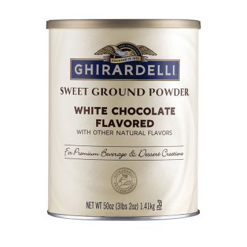Ghirardelli Sweet Ground White Chocolate Powder - 3 lb. Can