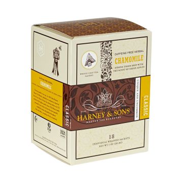 Harney & Sons Chamomile Herbal Tea Sachets - 18 Count Box