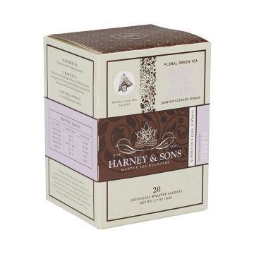 Harney & Sons Dragon Pearl Jasmine Green Tea Sachets - 20 Count Box