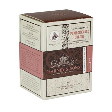 Harney & Sons Pomegranate Oolong Tea Sachets - 20 Count Box