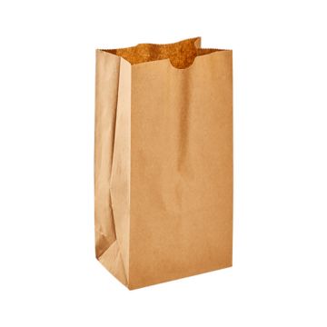 Karat 4 lb. Kraft Paper Grocery Bag - 500 Count