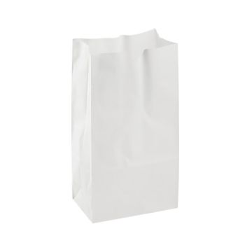 Karat 4 lb. White Paper Grocery Bag - 500 Count