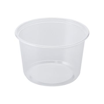 Karat 16 oz. PP Plastic Round Deli Container - 500 Count