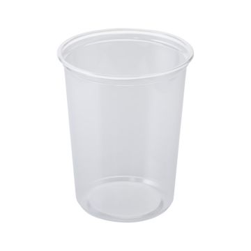 Karat 32 oz. PP Plastic Round Deli Container - 500 Count