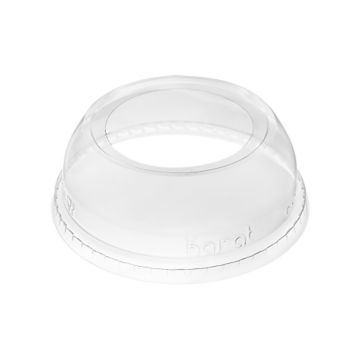 Karat 12-24 oz. PET Plastic Wide-Opening Dome Lids (98mm)