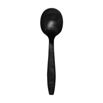 Karat Earth Heavy Weight Bio-Based Soup Spoon - Black