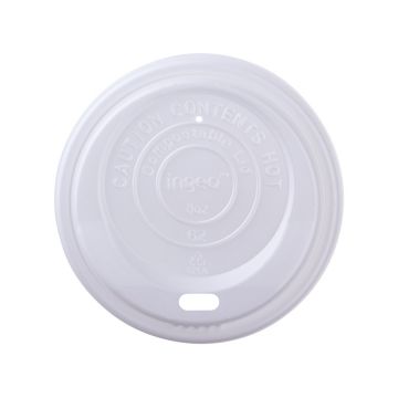 Karat Earth 8 oz. Eco-Friendly White Travel Hot Lids (80mm)