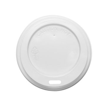 Karat 8 oz. White Travel Hot Lids (80mm)