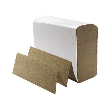 Karat 9" x 9" Kraft Multifold Paper Towel - 4000 Count