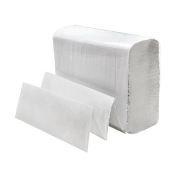 Karat 9" x 9" White Multifold Paper Towel - 4000 Count