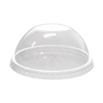 Karat 8 oz. & 10 oz. PET Plastic Dome Lids, Without Hole (78m)