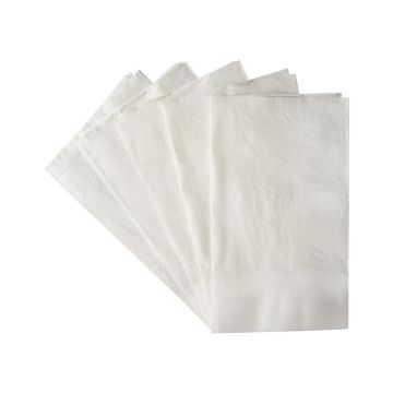 Karat 15" x 17" White 2-Ply Dinner Napkin - 3000 Count