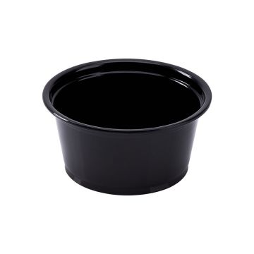 Karat 2 oz. Black PP Plastic Portion Cups