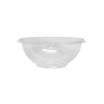 Karat 16 oz. Clear PET Plastic Salad Bowl - 500 Count