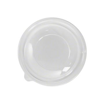 Karat 24 oz. Clear PET Plastic Salad Bowl Lid - 300 Count