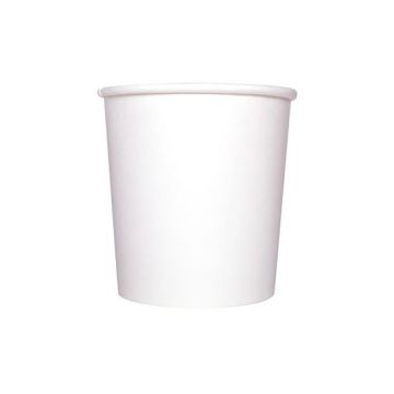 10 oz Paper Food Containers - White - 1,000 count - 96mm