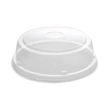 Karat PET Plastic Straight Dome Lids For 24-32 oz. Hot/Cold Paper Food Container - 600 Count