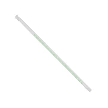 Karat Earth 10.25" Giant Clear PLA Straws, Paper Wrapped - 1200 Count