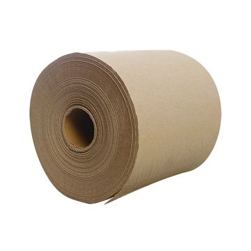 Karat 8" x 750' Kraft Hardwound Paper Towel Roll - 6 Count