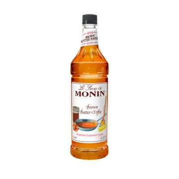 Monin Brown Butter Toffee Syrup (1L) - Plastic Bottle