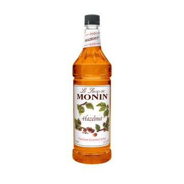 Monin Hazelnut Syrup (1L) - Plastic Bottle