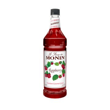 Monin Raspberry Syrup (1L) - Plastic Bottle