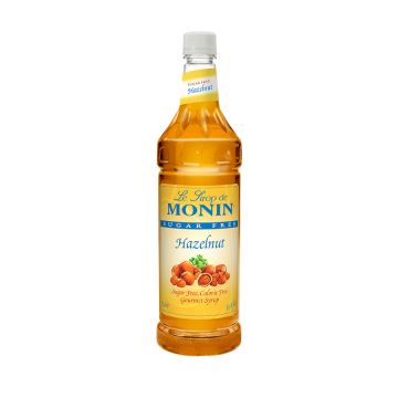 Monin Sugar Free Hazelnut Syrup (1L) - Plastic Bottle